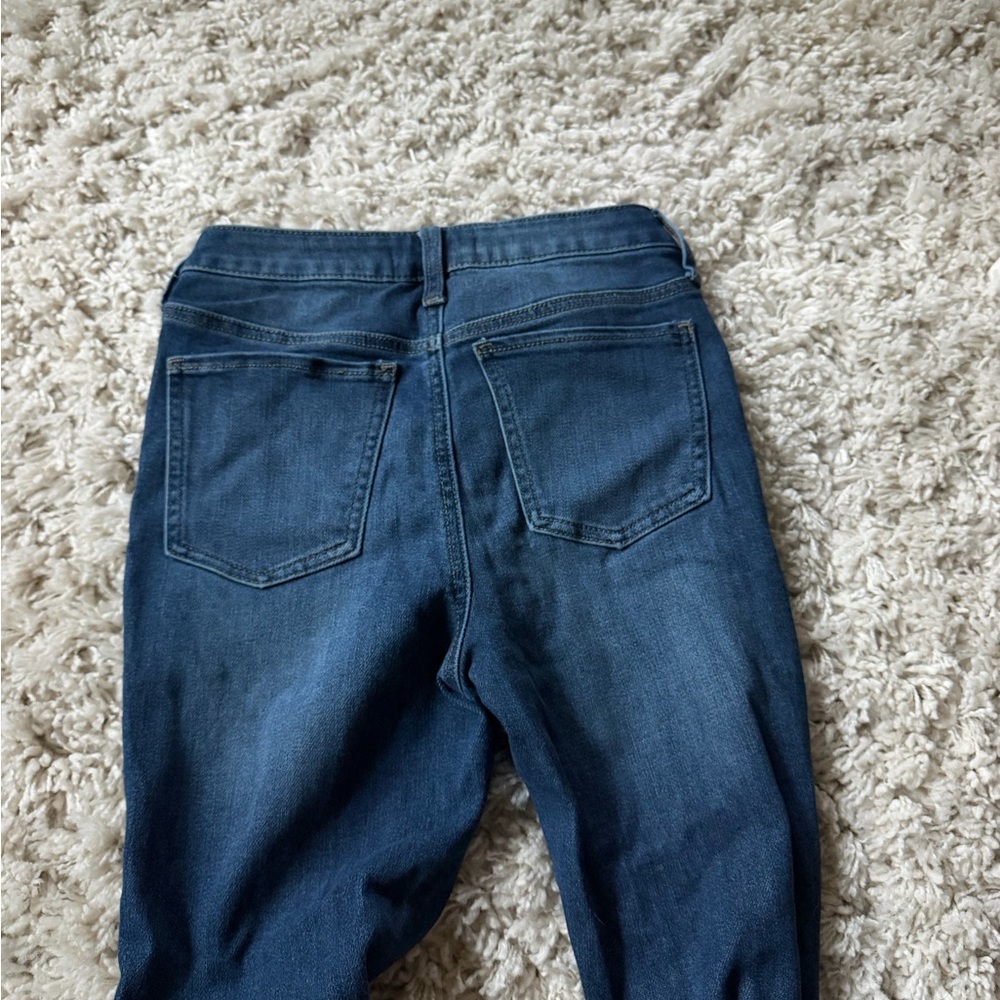 Chic extra Flare Denim vintage dark blue cowboy denim Jeans - Picture 6 of 6